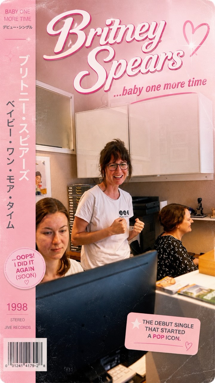 Video by Physiotherapie Weißelberg on June 24, 2026. May be an image of ‎magazine, poster and ‎text that says '‎BABY ONE MORE TIME デビュー・シングル Brüiney Spears more time ...baby one ام イ ビ 1 モ ズ Ciial E ピ タ イ ム ០ ...OOPS! IDIDI T AGAIN (SOON) ه 1998 STEREO JIVE RECORDS THE DEBUT SINGLE THAT STARTED A POP ICON. 0 01241 4179-2 0012414179-28 B‎'‎‎.